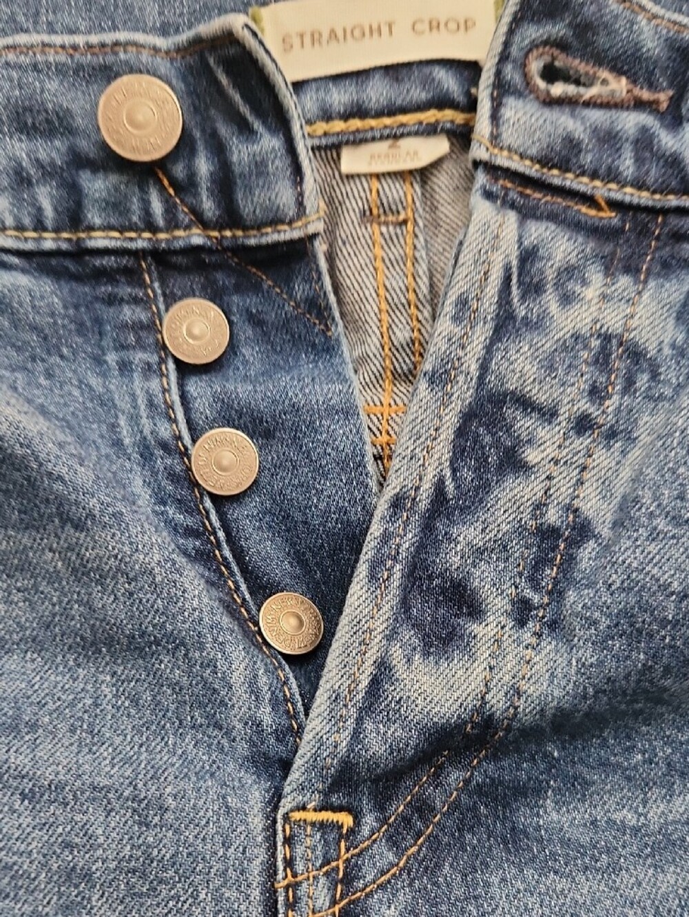 American Eagle AE77 Straight Cropped Jeans Size 2R - Picture 7 of 7